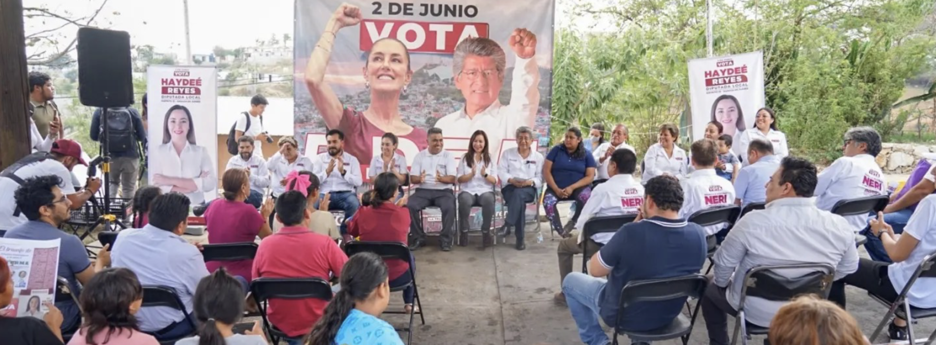 En San Felipe del Agua Francisco Martínez Neri reafirma el apoyo ciudadano